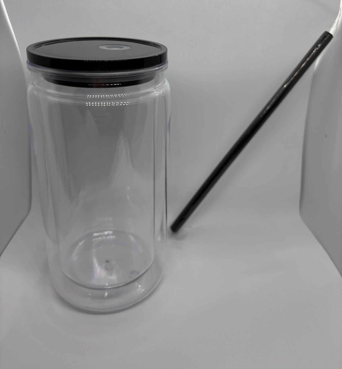 Double walled Snow globe Acrylic cup 160z