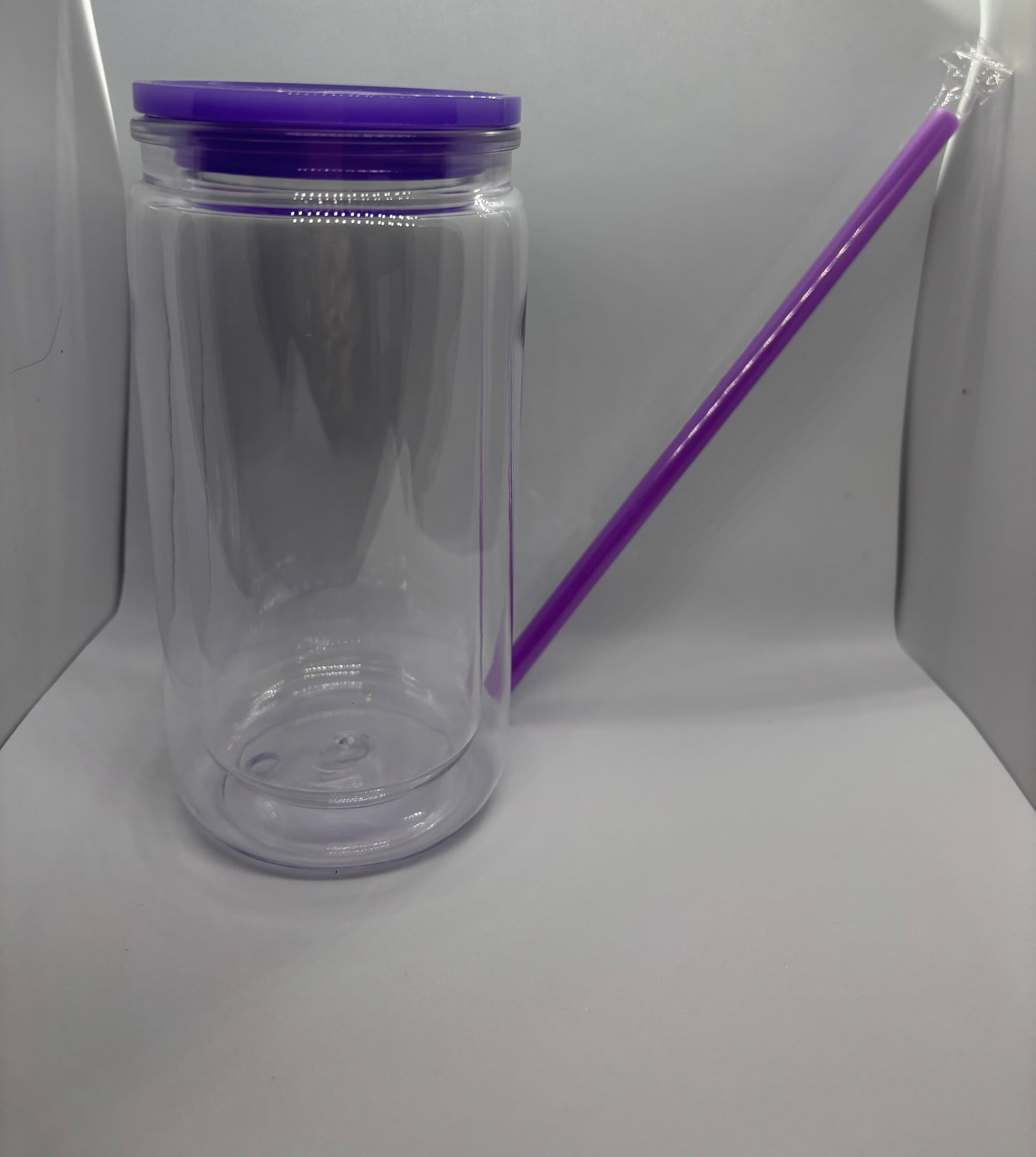 Double walled Snow globe Acrylic cup 160z