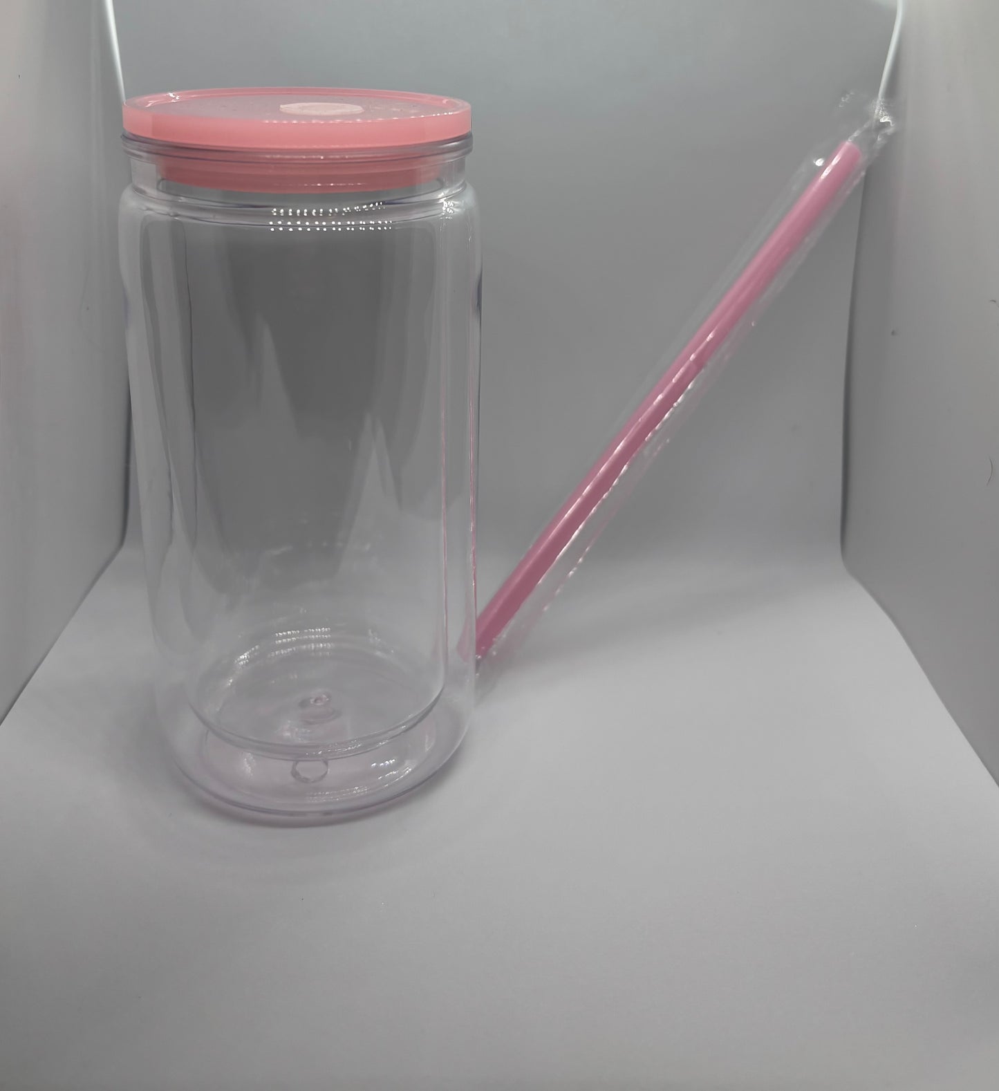 Double walled Snow globe Acrylic cup 160z