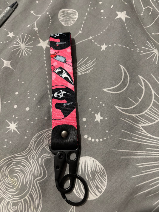 Metal clasp keychain